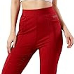 Bootcut Yoga Pants with 2 Pocket |High Waist Workout Stretchable Flared Leggings Gym wear/Active Wear Work Pants for Women - Available Sizes - S, M, L, XL, 2XL,3XL,4XL-image-35
