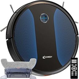 Coredy Virtual Boundary Supported 360 Degree Smart Sensor Protection 1400Pa Max Suction Super Quiet Self-Charge Robot Vacuum Cleaner-picture-16