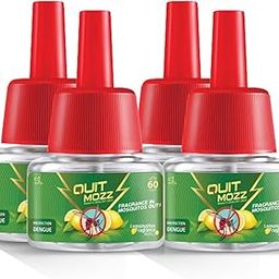 QUITMOZZ Liquid Vaporizer - Mosquito Repellent Refill - Fresh Lemon Fragrance - Saver Pack of 4 (45ml Each), Lasts Up to 60 Nights - Fits All Machines, Indoor Insect Killer, Safe for Kids and Pets-image-64