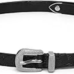 15 mm 3 Pcs Set of Shantiniketan Black Embossed Belt-image-0