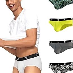 Men's Ace & Shuffle Micromodal Regular Fit Solid & Printed Antimicrobial Briefs with No Marks Waistband (Pack of 5)-image-20