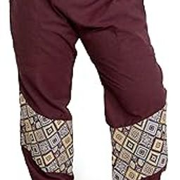 One Size Eco-Friendly Bohemian Harem Pants for Women's Cotton Hippie Boho Baggy Style Yoga Pajama Jogger Pant with Pockets | Fits Waist Size 28 to 38 Inches-image-72