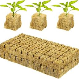 HASTHIP® 100Pcs Seed Starter Rockwool Hydroponics Growing Seed Starter Cubes 0.98 inches Rockwool Cubes Cubes Seedling Cubes Cuttable Rockwool Pad for Plant Seeds, Flower Seeds, Vegetable Seeds-6