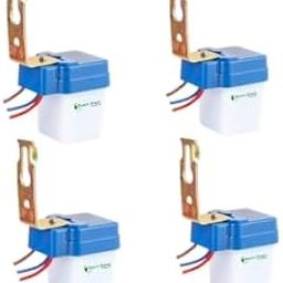 Quick Sense(QS-301) : 220 V Auto Day/Night On & Off Photocell, LDR Sensor Switch (6 A) for Lighting/Warranty:18 Months (Water Proof)(Customer Care Support)(4 pcs pack)-24
