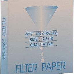 FZN Premium Filter Paper, Qualitative Filter Paper, Dia. - 12.5 cm, Pack of 100 Papers-32