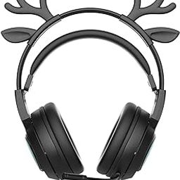 bnf Wired Gaming Headset with Microphone 3.5mm USB Lightweight for Tablet Laptop Black-image-1