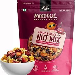 Eat Anytime Healthy Snacks Trail Mix Nuts and Dry Fruits, Cranberry and Orange Zest, 200g-image-71