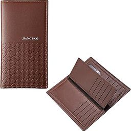 Men &Women Wallet -Stylish and Compact Purse Clutch Wallet for Women, Stylish Card Coin Holder, Debit Card Holder, Money Organizer and Travel Wallet for Men &Women with 17 Slots (Light Brown)-image-2
