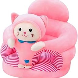 Plush Super Soft Baby Sofa Seat|Toddlers Support Sofa Seater For 0-2 Years Baby (Kitty),1 Count,Pink-14