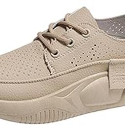 Women Casual Sneakers Female Comfortable Sneakers for Running Hiking Outdoor Khaki 36-image-83