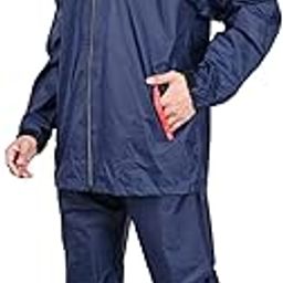 Men Rainwear For Men, Waterproof Nylon Blended Casual Style Rain Jacket With Pants And Carry Bag, Pack Of 1-image-86