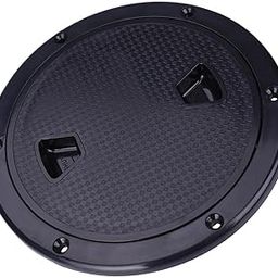 VELURA Marine Boat RV Black 8" Access Hatch Cover Screw Out Deck Plate|1 Piece Oil Filter|Deck & Cabin Hardware| Parts & Accessories-image-1