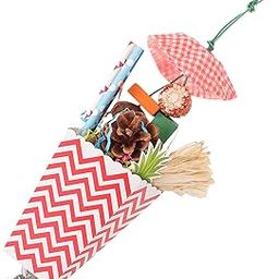POPETPOP Bird Hanging Chew Toy for Parrots Shredding Toy Fun Birdcage Decoration Engaging for Parakeets Cockatiels and-image-77