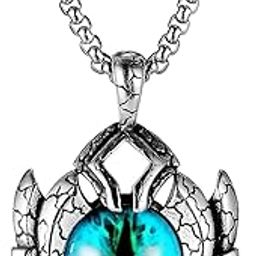 Pendant for Men Evil Eye Black Silver chain for men Boys Mens boyfriend gents locket Necklace for men Boy girls Women Stainless Steel neck chain lockets mens chains fashion Long Stylish 51-picture-20
