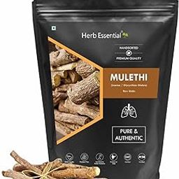 Herb Essential Mulethi Sticks,100 g - Yastimadhu (Licorice) for Chewing - Sore Throat Relief, Immunity Booster, Promotes Oral Health - 100% Natural - (Big)-23