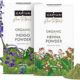 Kapiva Organic Henna & Indigo Powder | Natural Hair Colour | Prevents Dandruff | For Conditioned, Healthy Hair-image-43