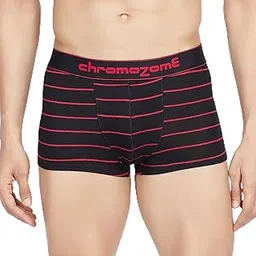 chromozome Men's Cotton Stretch Yearly Replanish Regular Striped Trunks-picture-22