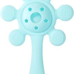 DTR Creation Teddy Shape Rattle Teether Toy for Babies, Multi-Textured Soft Silicone Design Suitable for Molar Teeth and Gums, Baby Chewing Toys for Teething Gums [Multicolor] (Pack- 1)-image-60