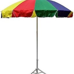 Outdoor Muticolor Garden Umbrella Big Size With Stand 6Ft/36in Multicolor Waterproof Heavy Duty outdoor Garden Patio Umbrella (Multicolor) 6Ft-image-93