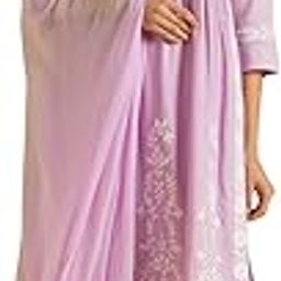 Women's Chikankari Kurta Set with Dupatta - A-line Fit | Chiffon Dupatta with Embroidered Band | Straight Pant with Side Pocket | Kurta Set For Women-13