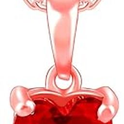 925 Silver Rose Gold Loving in Red Pendant With Link Chain | Gifts for Girlfriend,Pendant to Gift Women & Girls | With Certificate of Authenticity and 925 Stamp | 6 Months Warranty*-image-72