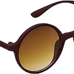 hrinkar Round Shape Sunglasses Blue Lens & Black Frame - HRS566-picture-33