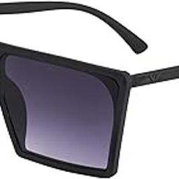 Grey Gradient Square Badshah Matte Sunglasses For Men & Women-picture-2