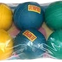 RECCON Jumper Rubber Cricket Ball for Indoor/Outdoor Game (Multicolour) 10 Pieces - Standard Size-image-65