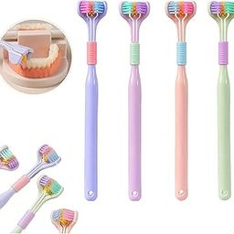 CELLEBII® 3-Sided Triple Angle Toothhugger Training Toothbrush, Ultra Soft Bristles, Toddler and Autistic Oral Care Gentle Clean Each Tooth to Completely Cover The Toothbrush PACK OF 1-picture-13
