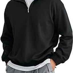 Stylish Designer Half Zip Collar Fashion Black Blue Green Wine Navy Sweatshirt with no Pockets for Men Fleece Fabric 2025 S M L XL XXL 2026style 067-image-6