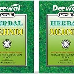 Deewal Herbal Khadi Mehndi | Natural Henna Powder for Black Hair Color and Hair Growth | For both men and women (Pack of 2)-image-5