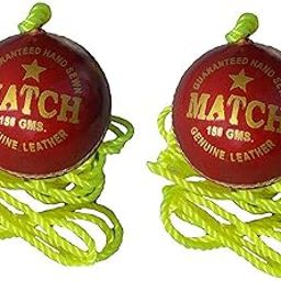 Goodz Red Leather Cricket Hanging Ball( Pack of 2 ) 2 Piece Ball-image-23