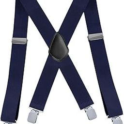 ™ Suspenders for Men Fashion Elastic Straps for Wedding Formal Events Business Blue | Suspenders Braces | Mens Accessories-image-68