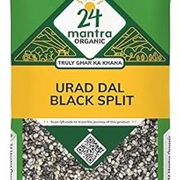 24 Mantra Organic Unpolished Urad Dal Black Split/Black Gram split/Minapa pappu/Kali dal - 500gms | Pack of 1 | 100% Organic | Chemical Free & Pesticides Free-image-3
