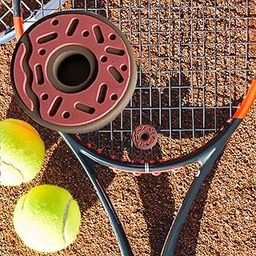UJEAVETTE® Tennis Racket Vibration Dampener Shock Absorbing Soft for Racquet Outdoor Donut Shape-image-83
