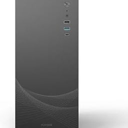 POWERX Metal Body V100 Ultra Cabinet ||Support M-ATX & ITX ||PRE-Installed Power Supply with USB 1X2.0, 1X3.0 & Type C Port || with Front Silk Print Design Ideal for Home & Office-26