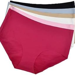 Cotton Seamless Underwear for Women No Show Panties Invisibles No Panty Line Briefs Regular All Day Comfort Pack of 4-image-13