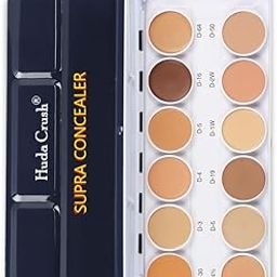 Huda Crush Dermashield 12-in-1 Concealer Palette for Face Makeup | Cream-Based Contour, Color Corrector & Foundation | Hides Blemishes & Dark Circles | High Coverage, Ideal for Oily Skin | 42g-picture-18