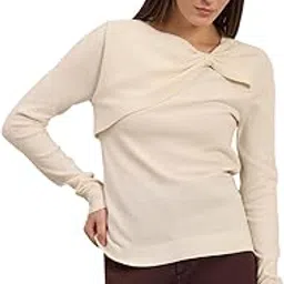 vero moda Women's Solid Regular Fit Pullover Sweater-picture-34