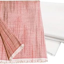 Ramsagar Unstitched Handloom Cotton Fabric | Pure Cotton Textile Material | Ideal for Men | Pack of Combo Set | Kurta 44 inch width and Pyjama 36 inch width-image-19