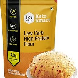Lo! Low Carb Delights - High Protein Flour | 8 Gms of Protein Per Roti | Low Carb Atta | Lab Tested Low Carb Flour for Diet Food - 1 Kg-12