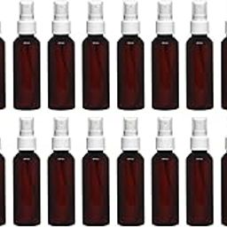 50 ml Amber Plastic Empty Refillable Reusable Fine Mist Spray Bottle Container For Sanitizer, Perfume, Rose Water, Travel, Home Care, Other Diy Products (24)-18