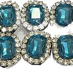 10 Pcs Stone Hair Clips Hair Accessories |Crystal Stone Hairpins Braidel | stone Hair Clip Decorative Hair Accessories For Women (Blue)-image-86