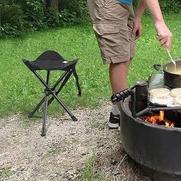 KPS Tripod Stool for Camping & Travelling, Portable & Foldable Tools for Outdoor Travel (Multiple Colors)-image-47