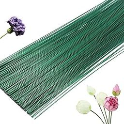 DeLush 16 Inch 22 Gauge Green Floral Wire for Flower Arrangements, DIY, Bouquet Stem Wrapping and Crafts (Pack of 150)-image-70