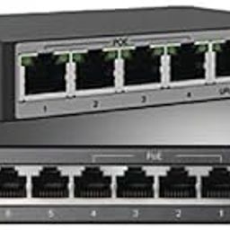 4 Port & 8 Port Fast Ethernet 10/100Mbps Desktop PoE Switch | 4 & 8 PoE+ Ports @67W | Plug & Play | Sturdy Metal w/Shielded Ports | Extend Mode | Priority Mode (Combo)-21