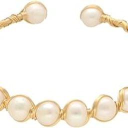 Wrika Pearl Bracelet For Women Girls | Adjustable Gold Plated Bracelet Gift For Women/Girls/Valentine's Day | Freshwater Pearls With Certificate of Authenticity-image-67