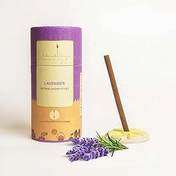 Nirmalaya Premium Lavender Bamboo-Less Dhoop Sticks | 100% Natural Organic | 40 Sticks with Ceramic Stand | Long-Lasting and Soothing fragrances for Pooja, Meditation, Yoga and Aromatherapy-22