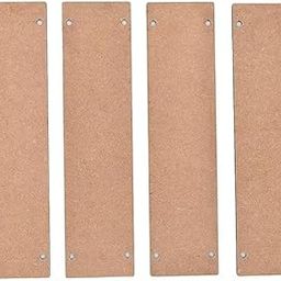 Devashri creation DIY Wood Sheet Craft - MDF Cutouts Hangings Rectangular - Plain MDF Blanks Cutouts - Set of 4 with 2 Holes for Painting Wooden Sheet Craft, Decoupage, Resin Art Work & Decoration-21