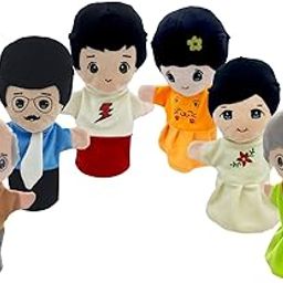 Family Hand Puppets for Kids - Educational Storytelling Interactive Plush Hand Puppet Set for Learning (10 inch) (Family Set of 6) (Edition 2025)-image-68